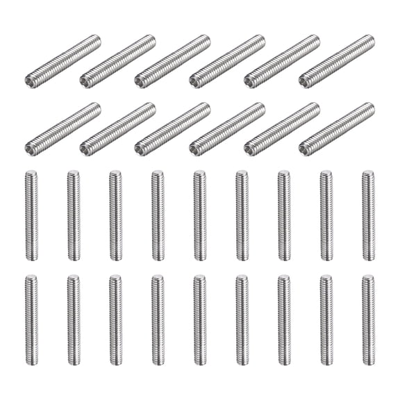 50 Pcs M4-0.7 x 20mm Grub Screws, 304 Stainless Steel Cup Point Allen Head Screws Internal Hex Socket Drive