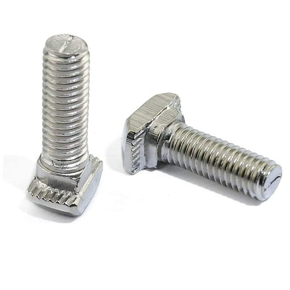 50 Pcs M8 x 20mm Thread T Slot Drop-in Bolt T-Bolt Hammer Head Bolt T Screw Stud for 3030 Series Standard 8mm T-Slot Aluminum Extrusion Profile (3030 Series)