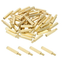 Uxcell Male to Female Thread Spacer Screws Brass Hex Standoff PCB Motherboard Spacer M3 x 20mm   6mm