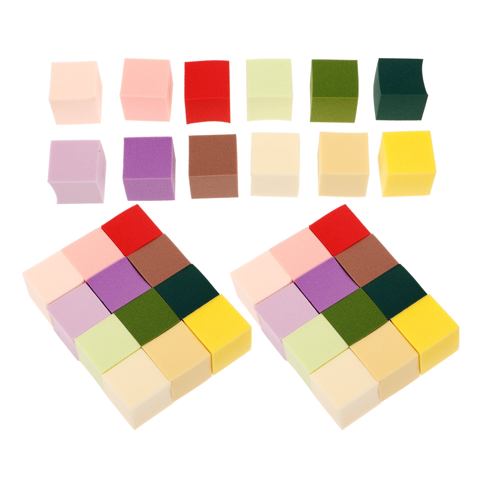 50 Pcs Manicure Tools Blush Sponge Puff Picking Nail Art Make up