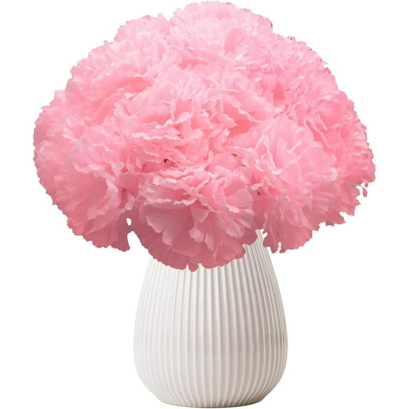 50 Pcs Marigold Flower Heads Bulk Mexican Party Decorations Fiesta Supplies Day of The Dead Artificial Flowers with Stems DIY Marigold Garland (Pink)