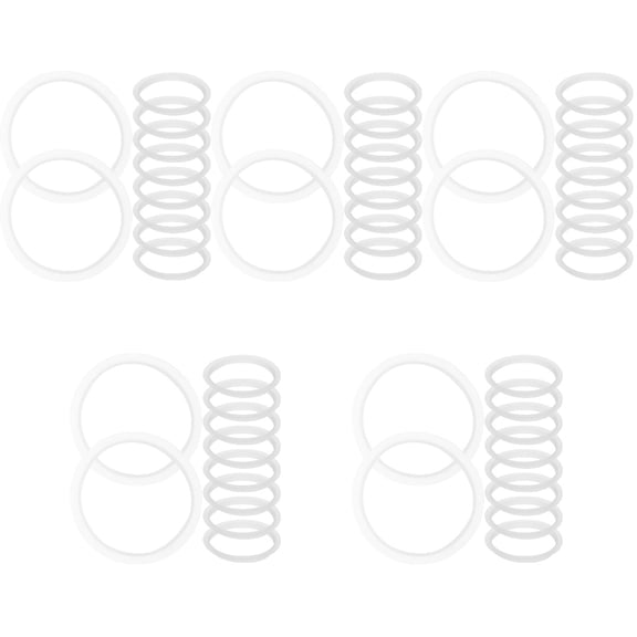 50 Pcs Mason Jar Lid Replacement Ring for Sealing Vacuum Flask White Silica Gel