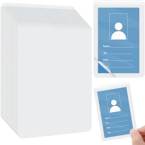 50 Pcs Matte Self Adhesive Laminating Pouches Individual Sheets Business ID  Card for 2.6 x 3.9 Inch 10 Mil Badge Sleeve Waterproof No Heat Laminating  for School Office Credit Protector$$Office - Walmart.com