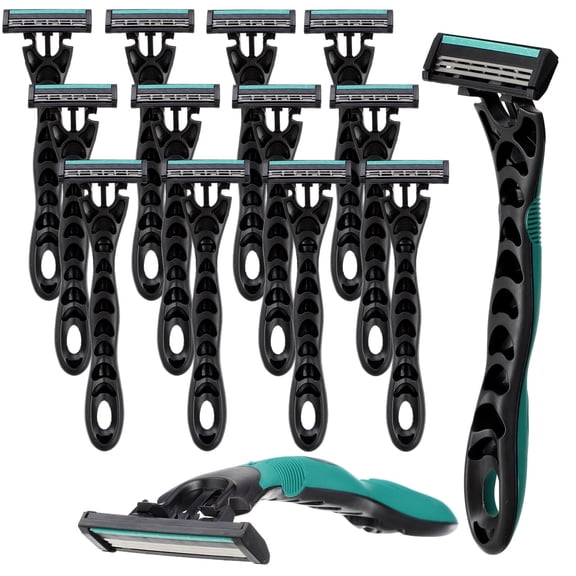 Men's Disposable Razors Bulk 3 Blade Men Razors for Head Sensitive Skin Comfortable Shave
