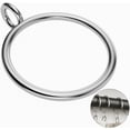 thumbnail image 1 of 50 Pcs Metal Curtain Rings with Eyelets, 1.5 inch Inner Diameter Drapery Rings Apply for Curtain Rods, Silver(Fits Up to 1 1/4-Inch Rod), 1 of 8