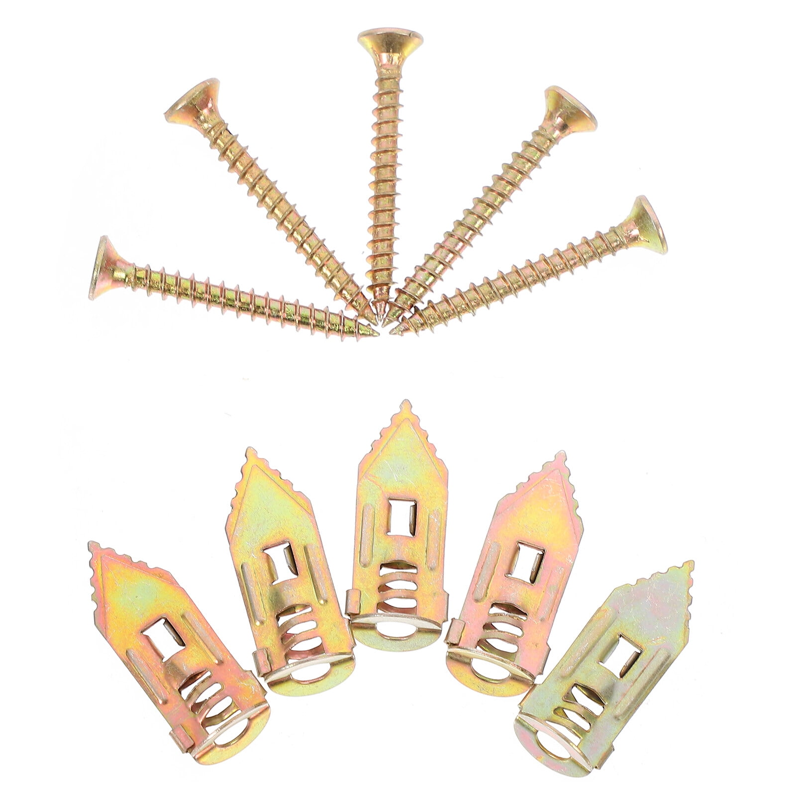 50 Pcs Metal Wall Anchor Self Drilling Selfdrilling Drywall Expansion