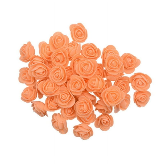50 Pcs Mini Fake Rose Flower Heads Artificial Flower Foam Rose Real Touch Roses Flower Heads for DIY Wedding Bouquets Centerpieces Arrangements Party Baby Shower Home Decor