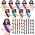 thumbnail image 1 of 50 Pcs Mini Jesus Figures Easter Jesus Loves You Jesus Toys Little Jesus Figures to Hide and Seek Sunday School Religious Party Favors Gift for Easter Egg Stuffers (Multicolor), 1 of 6