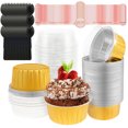thumbnail image 1 of 50 Pcs Mini Loaf Pans with Lids and Spoons Sealing Stickers Aluminum Foil Mini Cake Pans Nonstick Mini Cake Tins Portable Small Cake Containers for Gatherings Camping Picnics Parties, 1 of 11