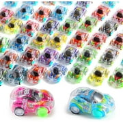 50 Pcs Mini Pull Back Toy Car, Plastic Small Friction Toy Car, Goodie Bag Stuffers for Boys Girls