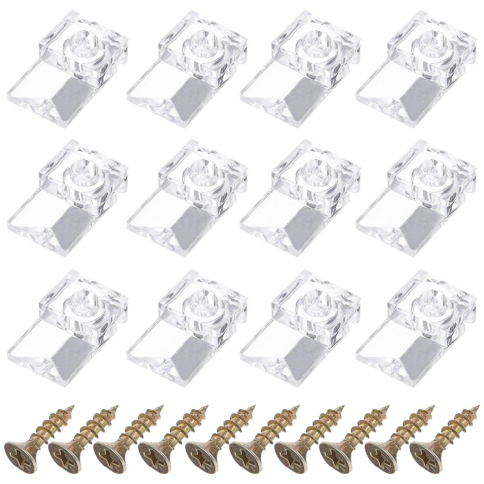 50 Pcs Mirrors Glass Clamp Bracket Mounting Hardwares Securing Clip