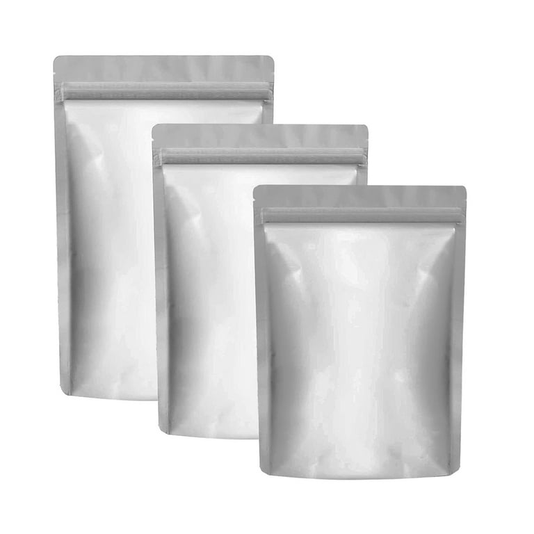 Metallic Heat-Seal Bags, 2.5 mil SilverPAK with Tear Notch, case/1000
