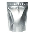 thumbnail image 1 of 50 Pcs Muka Heat Sealable Silver Foil Stand Up Pouch Bags, Mylar Zip Pouch Bags w/ Notch-5 x 7 x 3 inch/3 oz, 1 of 7