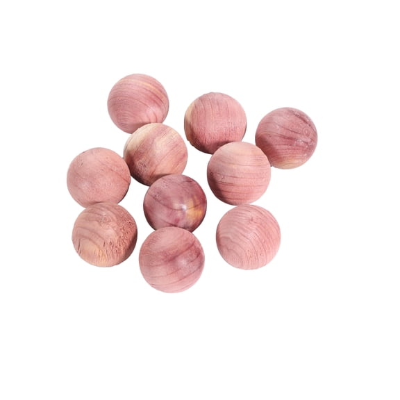 48 Pcs Natural Aromatic Red Cedar Balls, Artificial Fragrance-Free Deodorizer for Closet, Drawer & Wardrobe, Odor Eliminating Wood Blocks for Clothes Storage