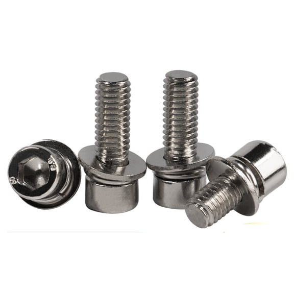 50 Pcs Nickel -Plated Inner Hexagonal Cup Head Screw M4X20mm.