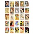 thumbnail image 1 of 50 Pcs Old French Advertising Aesthetic Collage Kit Wall Art Prints A6 Pack 15x10 cm (6x4") Room Decor Poster Collection Folies Bergere Moulin Rouge, 1 of 5