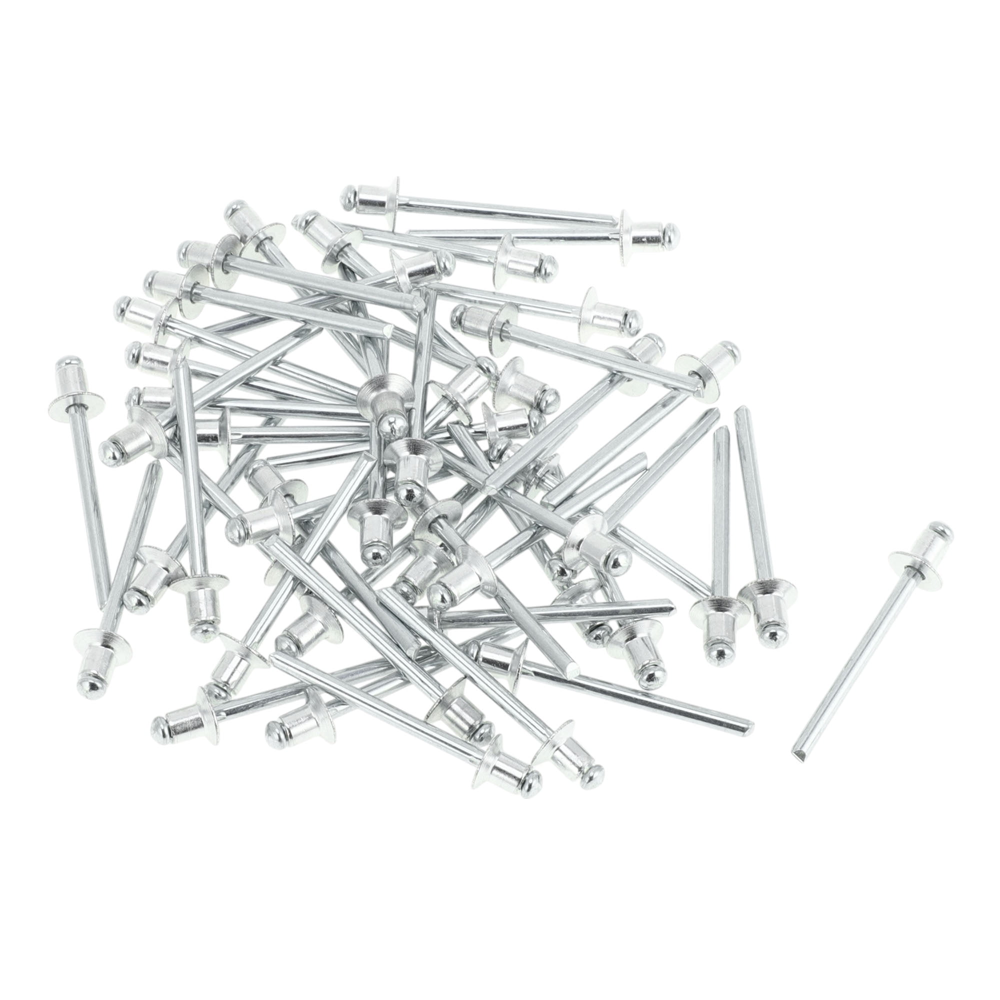 50 Pcs Open End Large Flange Blind Rivets 4.8mm Grip Diameter 6mm Grip ...