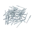 thumbnail image 1 of 50 Pcs Open End Large Flange Blind Rivets 4mm Grip Diameter 6mm Grip Length 8mm Flange Diameter Silver Tone Iron, 1 of 7