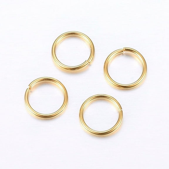 50 Pcs Open Jump Rings 304 Stainless Steel Open Jump Rings Connector Ring Open Tools for Jewelry Making Necklaces Bracelet Earrings Keychain 22 Gauge 3.5x0.6mm Inner Diameter: 2.3mm