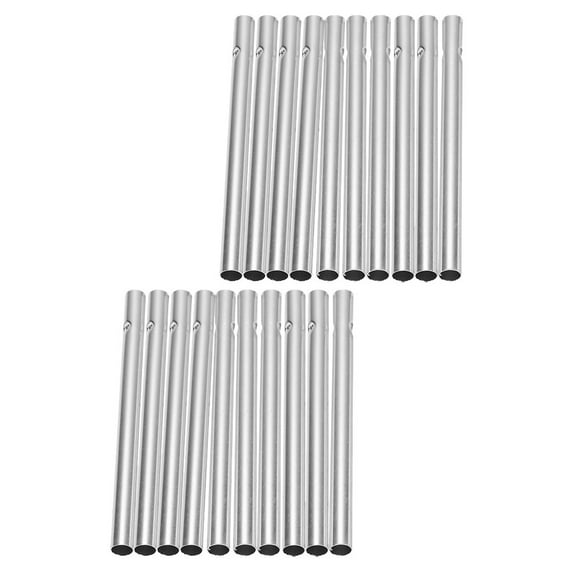 50 Pcs Outdoor Wind Chimes Supplies DIY Copper Pipe Memorial Metal Tubes for Parts