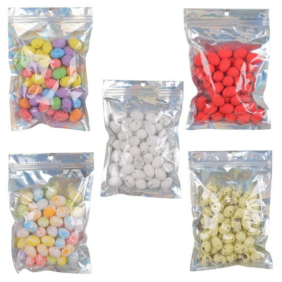 50 Pcs Pack of Mini Easter Decorations Eggs Colorful Dots Mini Foam Eggs for Festival Celebration Supplies Colorful Ornaments