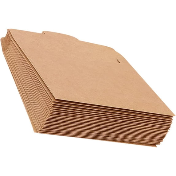 50pcs Brown Paper Bags Kraft Paper Bags File Envelope Pouches Brown Envelopes