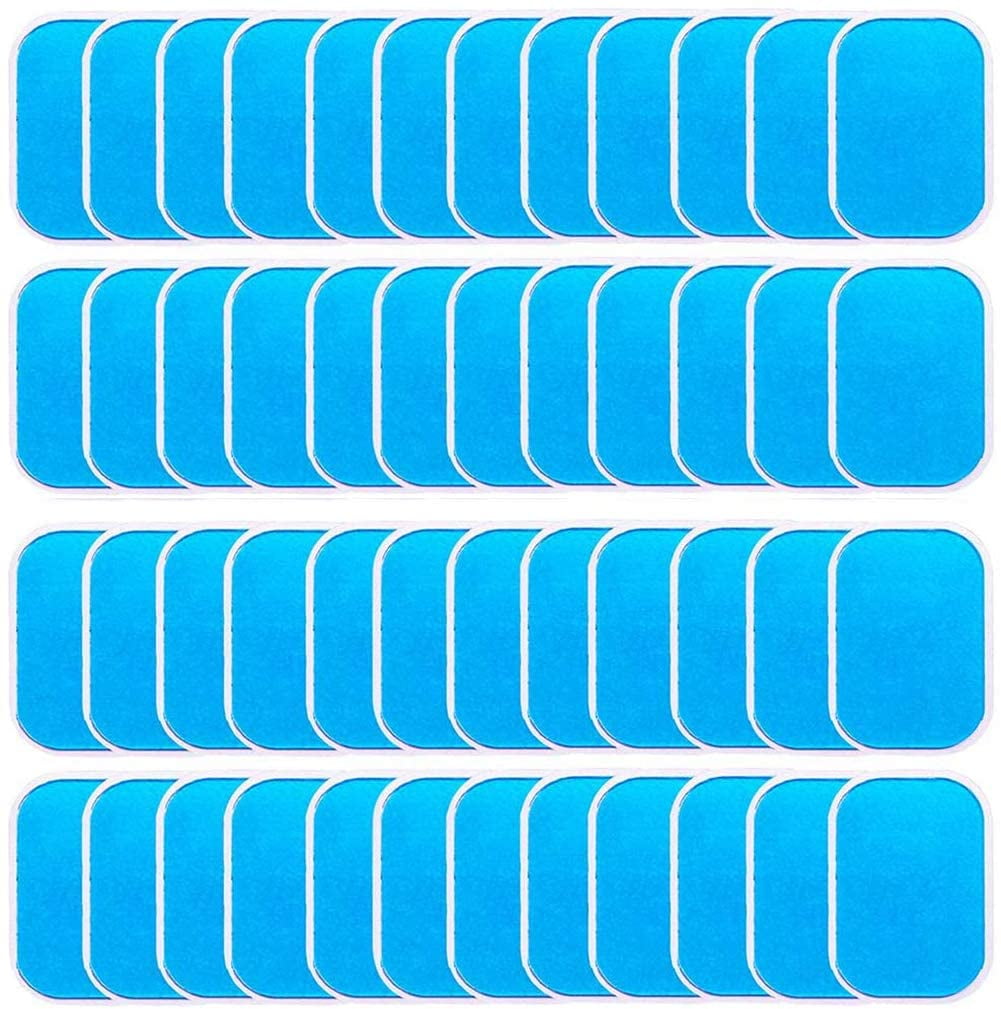 50 Pcs Pads Abs Trainer Replacement Gel Sheet for Abdominal Muscle Trainer, Accessory for Ab Workout Toning Belt