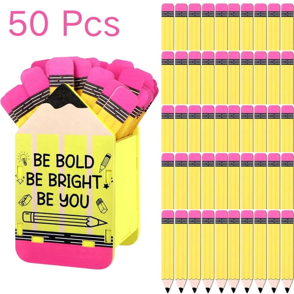 50 Pcs Pencil Flip Name Sticks Name Sticks Pencil Popsicle Sticks Wood Flip Name Tags with Storage Box Teacher Classroom Management Tool for Student Group Learning Activities