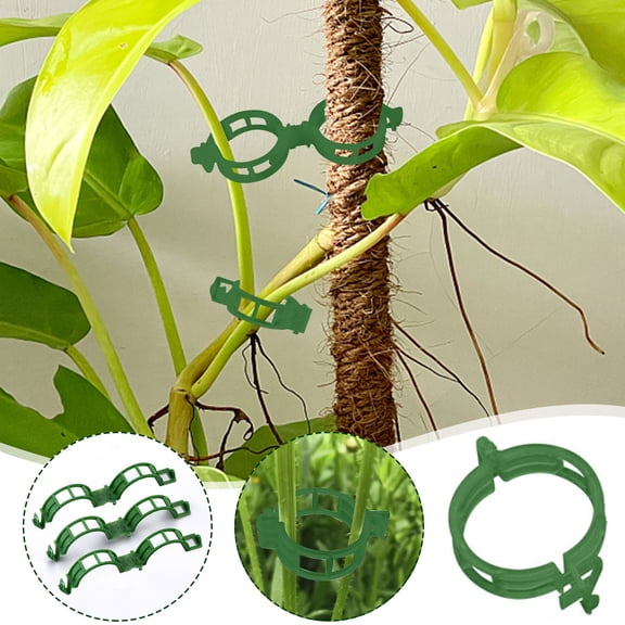 50 Pcs Plant Support Clips, Gardening Essentials, Plastic Plant Clips for Climbing Plants, Plant Holder, Tomato Vine Clips, Garden Tools for Climbing Plants, Grape and Vine Vegetables