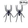 thumbnail image 1 of 50 Pcs Plastic Black Spiders Prank Joking Funny Gadgets Horrific Decor For Halloween Parties Carnivals Costume Party (black), 1 of 3