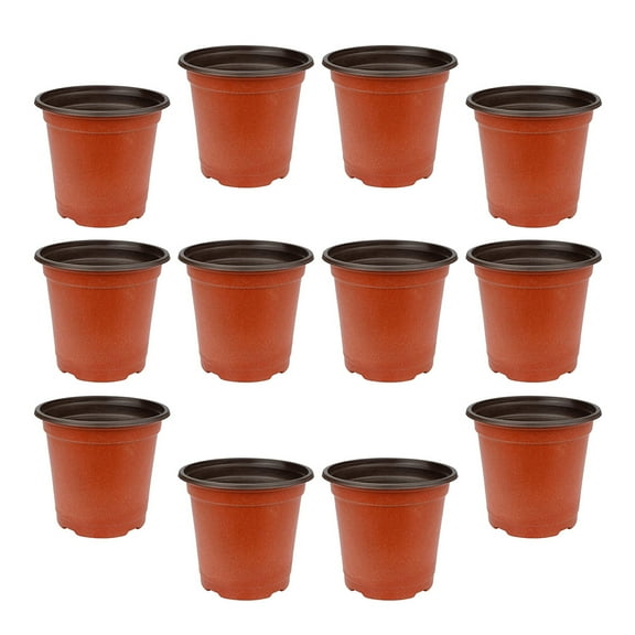 50 Pcs Plastic Grow Pots for Seedlings Planting Cup Cups Succulent Nutrition Bowl Plants Outdoor