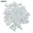 thumbnail image 1 of 50 Pcs Plastic Hole White Plastic Rivet Retainer Car Door Trim Clips Fastener, 1 of 6