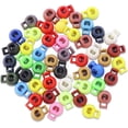 thumbnail image 1 of 50 Pcs Plastic Spring Loaded Elastic Drawstring Rope Lanyard Adjuster Cords Lock End Adjustable Single Hole Toggle Stoppers Round Ball Shape Fastener Buttons Slider with Assorted Colors, 1 of 5