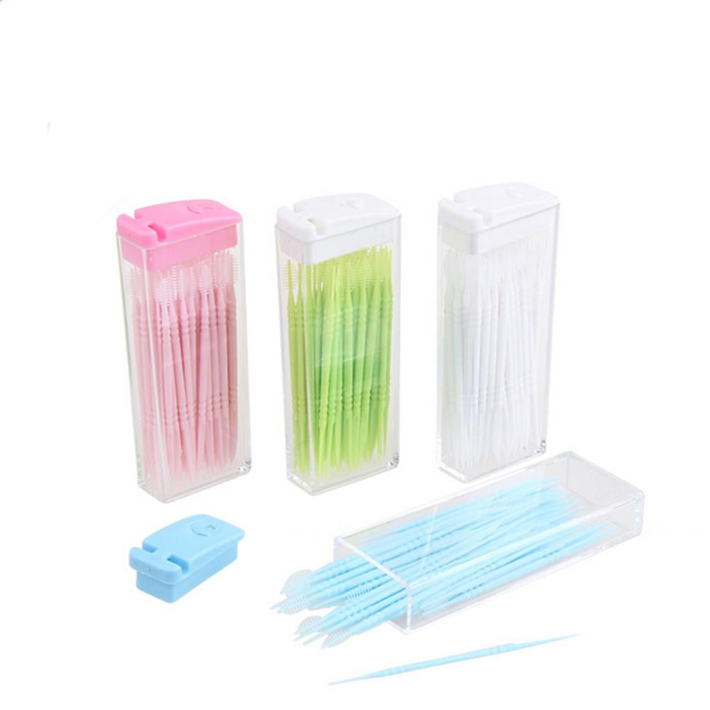 Plastic Toothpicks Oral Dental Picks Tooth Picks Interdental Brush with ...