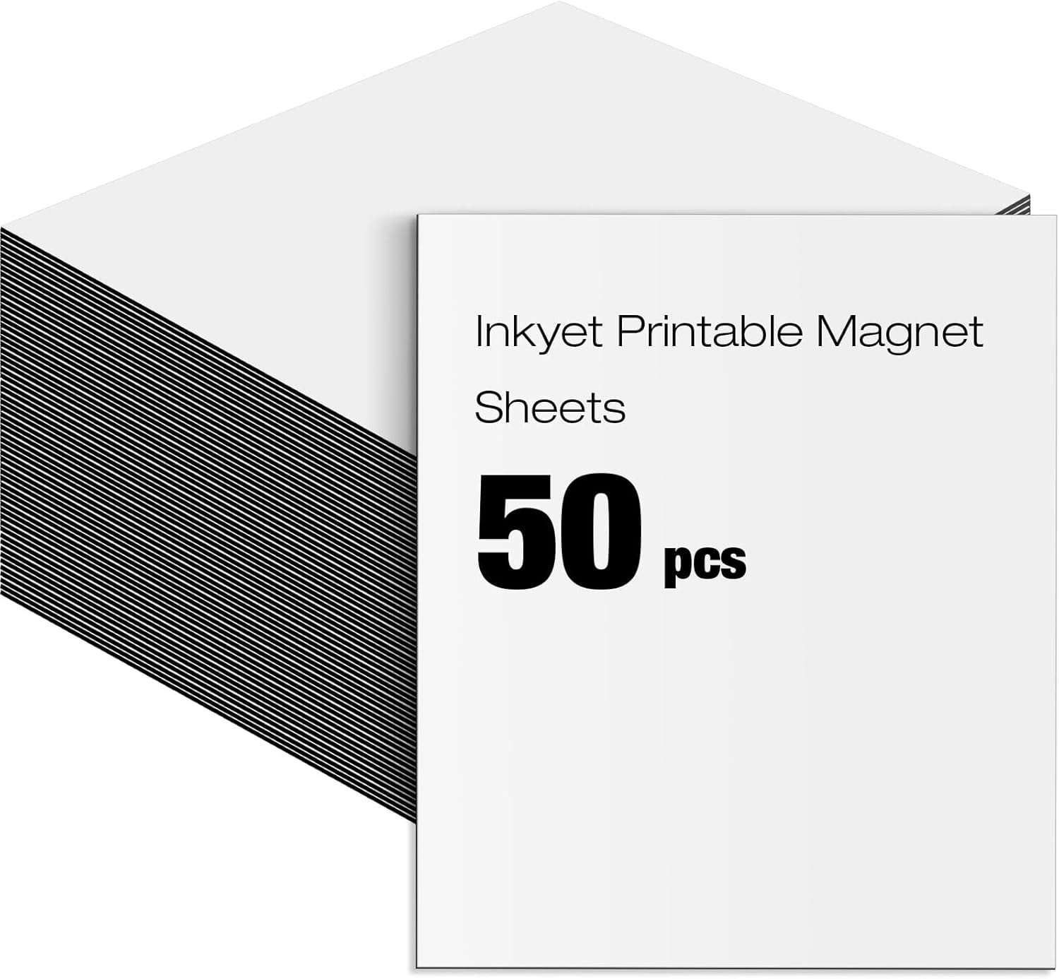 50 Pcs Printable Sheets 8.5" x 11" Flexible Glossy Non