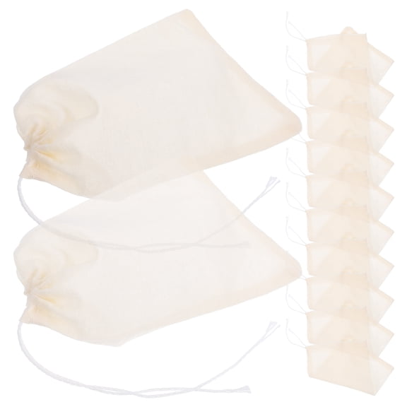 50 Pcs Pure Cotton Draw String Bag Drawstring Pouch Gauze Seasoning Traditional Chinese Medicine