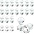 thumbnail image 1 of 50 Pcs Push Pin Magnets, Clear Pushpin Magnets, Map Magnets with a Transparent Box, Whiteboard Magnet, Magnetic Pins for Classroom Fridge Calendars Bulletin Board (Clear), 1 of 5