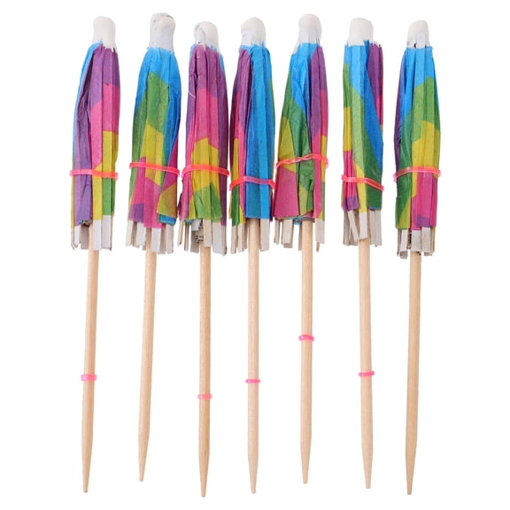 50 Pcs Creative Paper Fruit Sticks for Decor Multi Supplies 6 Inches