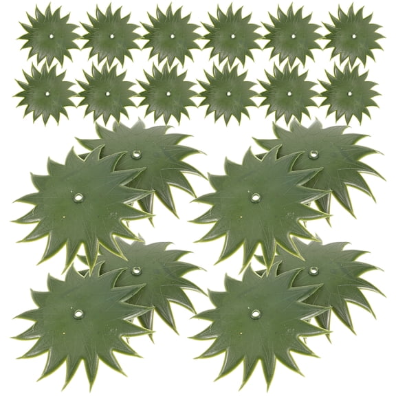 LITINKIMI 50 Pieces Olive Green Plastic Flower for Artificial Flower Crafting and Floral Arrangement Supplies