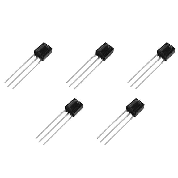 50 Pcs Reception Distance 15M Infrared VS838 IR Receiver Modules Black,50 x Infrared Remote Control Receiver Modules,Black & Silver Tone