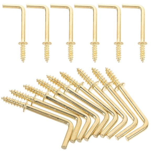 50 Pcs Right Angle Screw Hook Hooks Picture Hangers Picture Frame Screws L Shaped Nail Hangers