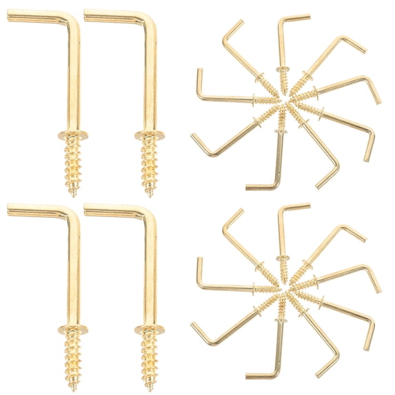 50 Pcs Right Angle Screw Hook Picture Hangers Hook Hangers Small Screw ...