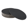 thumbnail image 1 of 50 Pcs Round Sandpaper 100 Grit Hook and Loop Sanding Sheets Universal for Automotive Refinishing 180x180mm Silicon Carbide Black, 1 of 7