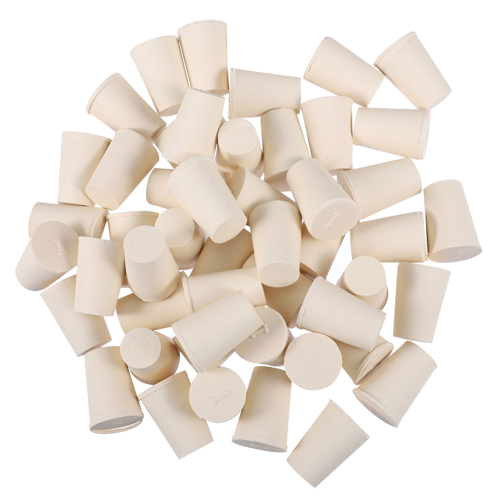 50 Pcs Rubber Stoppers Sealing Plugs Laboratory Flask Plugs Test Tube
