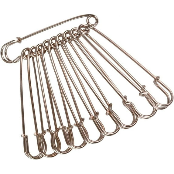 50 Pcs Safety Pins Heavy Duty Large Safety Pins Steel