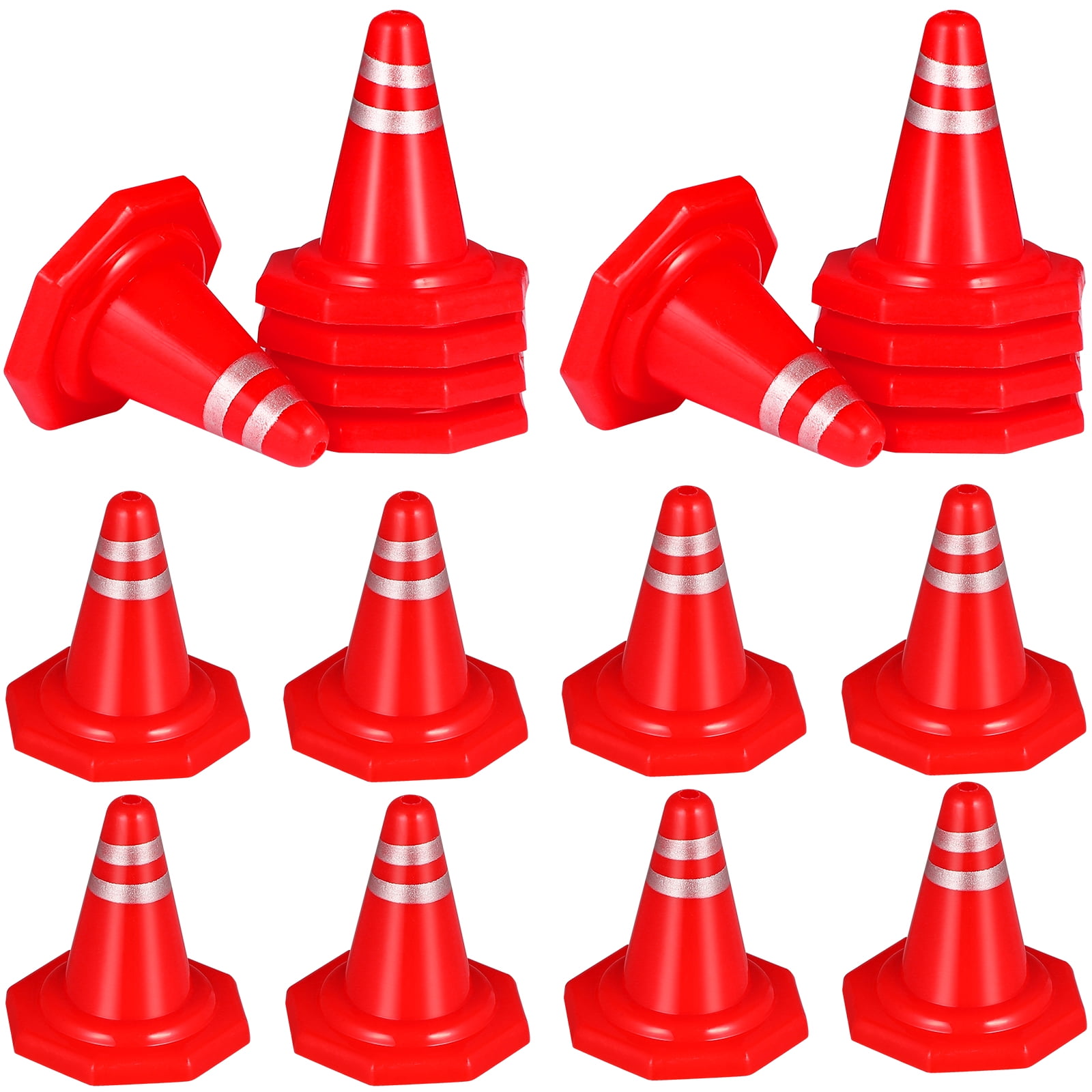 50 Pcs Sandbox Barricades Ornament Toys Traffic Cones Signs Child