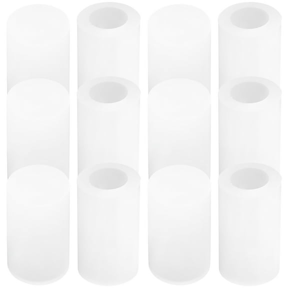ifundom White Rubber Protective End Caps for Furniture and Hardware, 50 Pieces, Furniture Leg Tips Covers