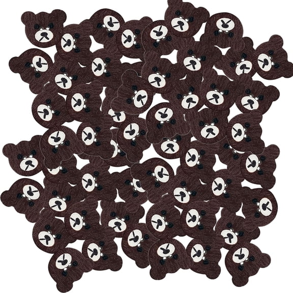 50 Pcs/Set Buttons Bear Shaped Buttons 2 Hole Buttons Craft Buttons Decorative Buttons for Craft Projects