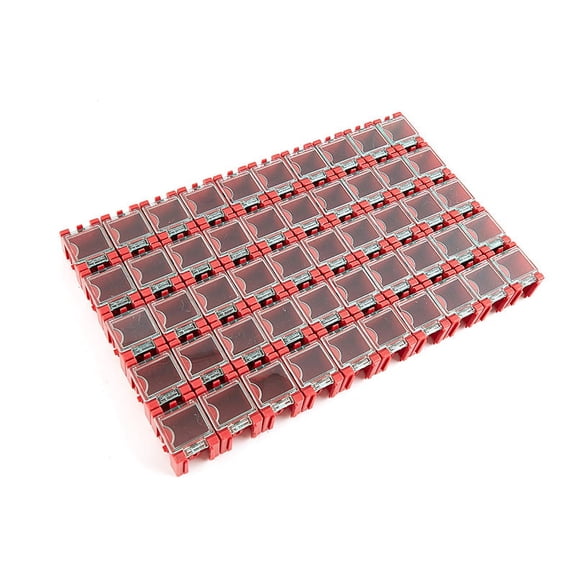 50 Pcs/Set SMD SMT Electronic Component Container Mini Storage Boxes kit