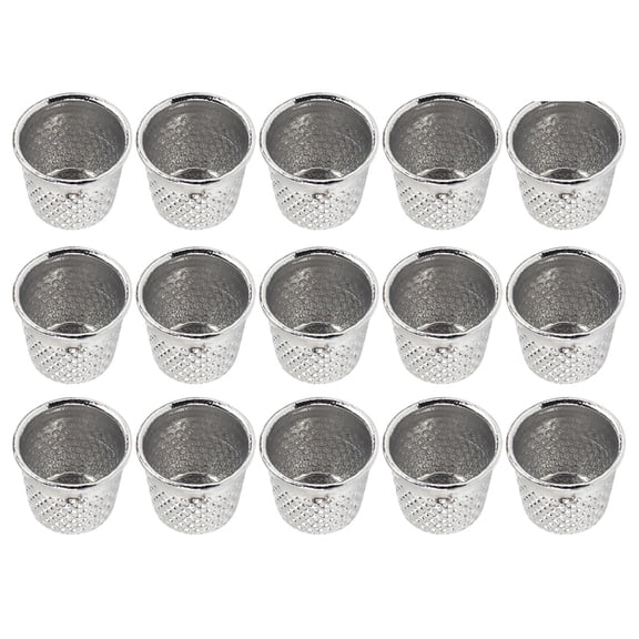 50pcs Useful Sewing Thimble Protective Supplies DIY Crafts Tools Accessory for Home Shop Store Silver